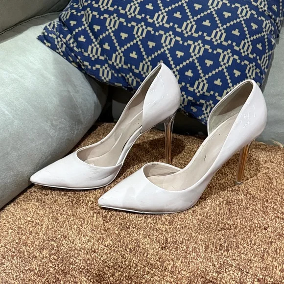 Call It Spring White Pointed Heels - Picture 1 of 5